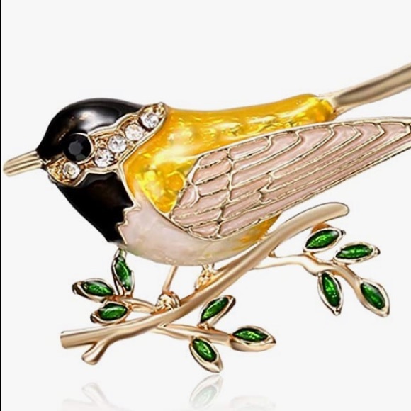 Oriole Pin Brooche!  NWOT!! Rhinestones!! - Picture 1 of 4